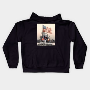 Memorial Day: We Don't Deserve Nice Things on a Dark Background Kids Hoodie